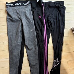 Nike and Adidas Leggings Set XS